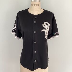 Youth Chicago White Sox Black Baseball Jersey with White Accents